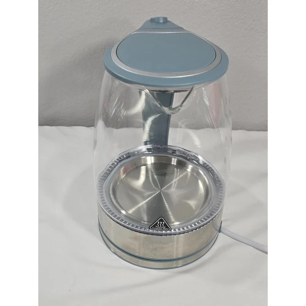 CWC Electric Glass Kettle 1.8L with Overheat Protection Light Blue - Model CGLSK